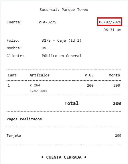 Ayuda para fecha de compra